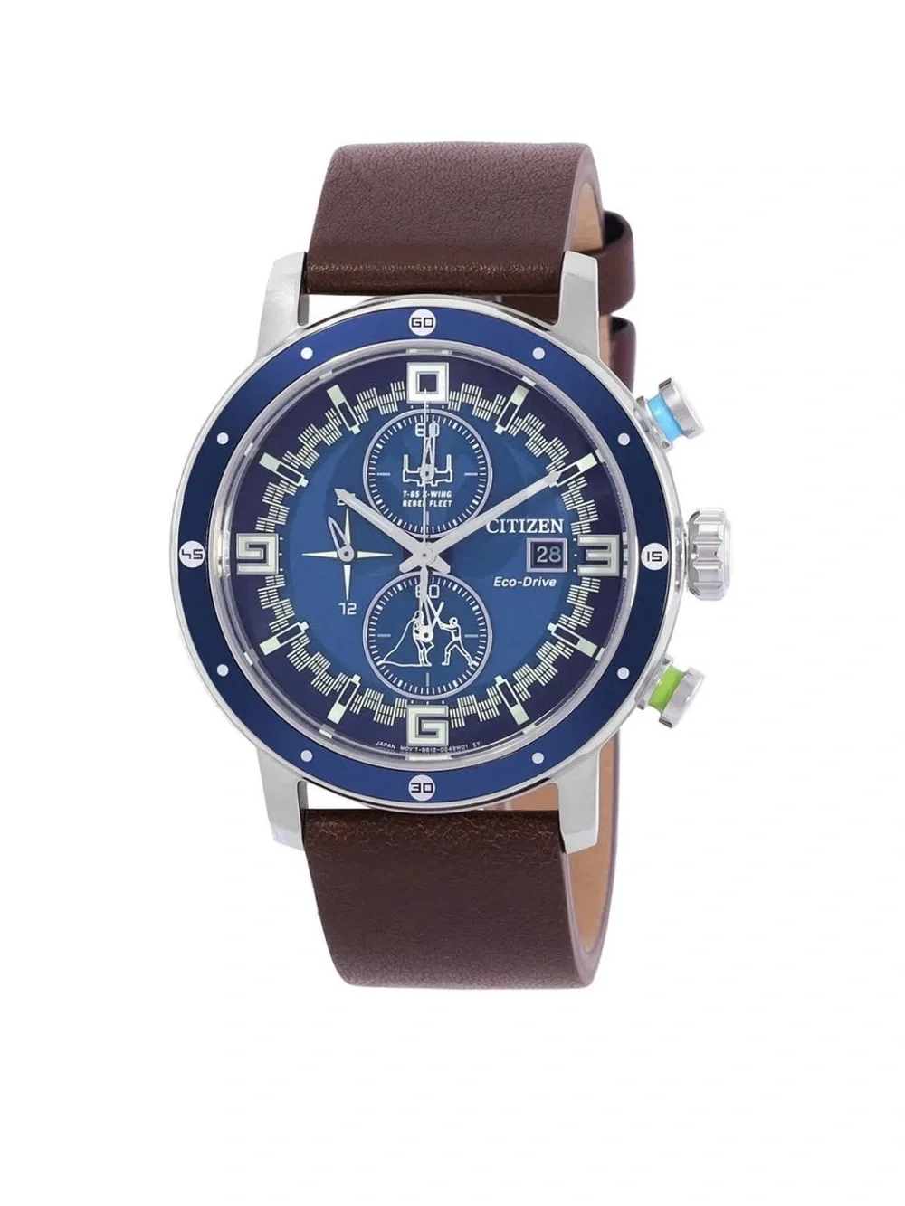 None Citizen Luke Skywalker Chronograph Blue Dial Men's Watch CA0768-07W